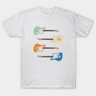 Offset Style Electric Guitar Colors Pack T-Shirt